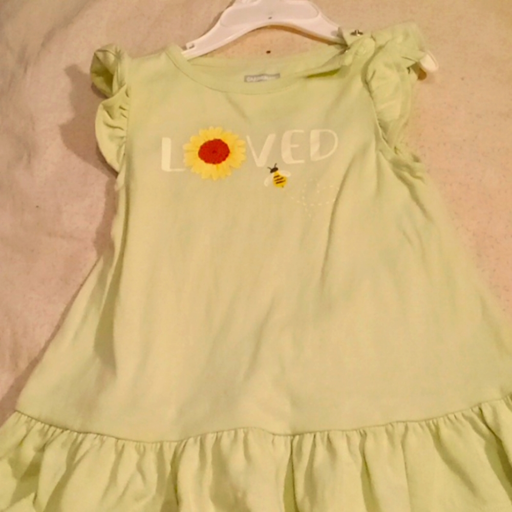 Baby girl melon green one piece sundress